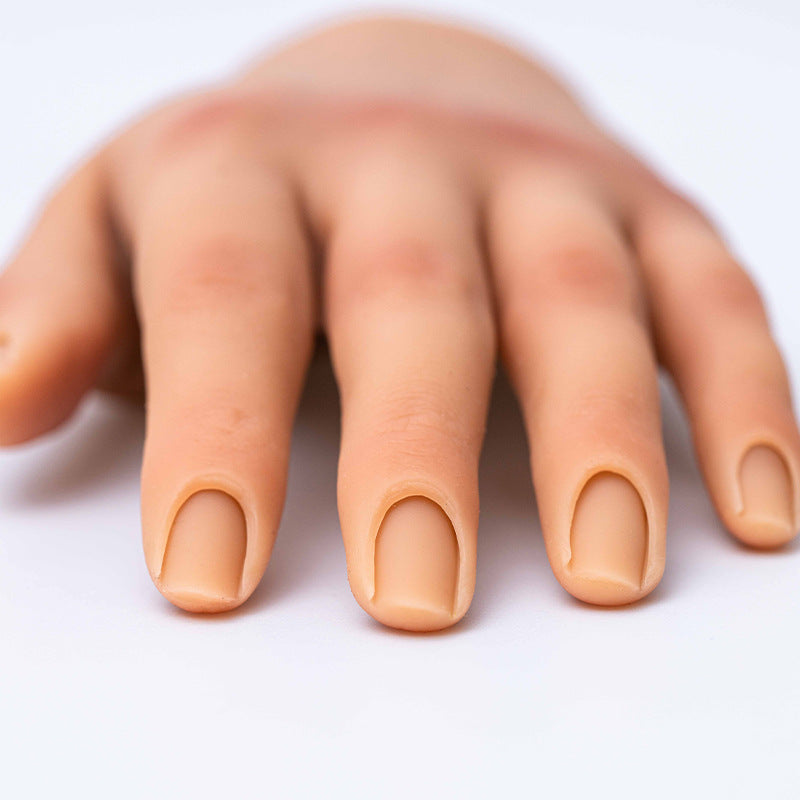 Manicure Practice Silica Gel Practice Prosthetic Hand Props Model