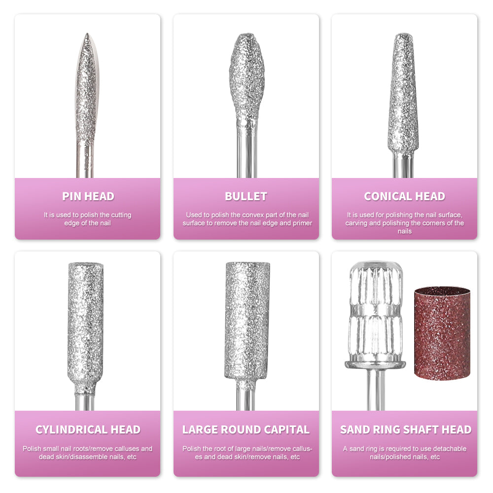 Electric Nail Drill Professional - 45000 RPM Nail File Kit Machine With LCD Display, Hand & Foot Control Low Noise For Acrylic, Gel Nails, Manicure & Pedicure - Salon & Home Use