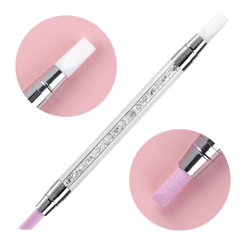 Manicure Silicone Grinding Exfoliating Dual-use Double-headed Pen