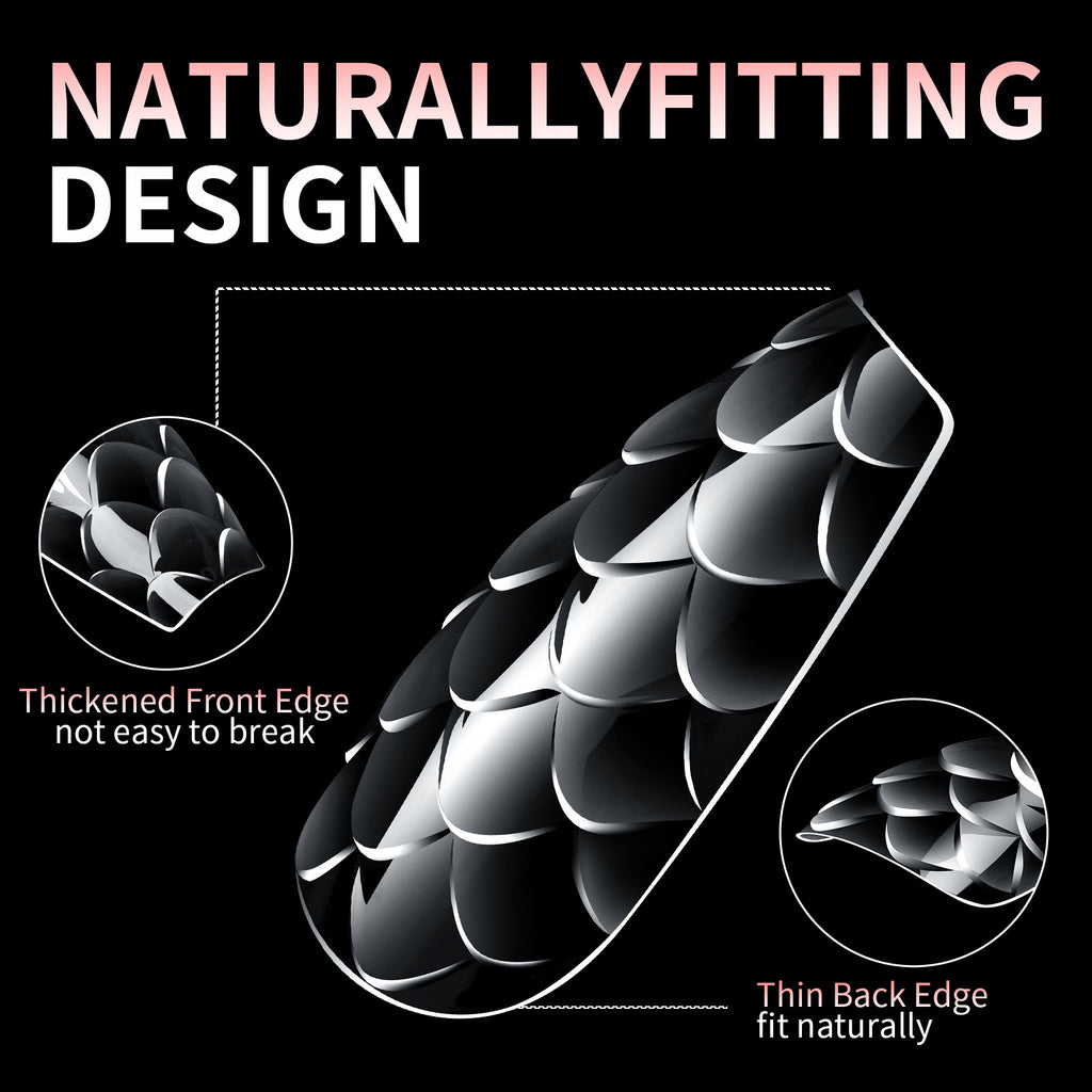 3D Scale Long Shaping Nail Tip
