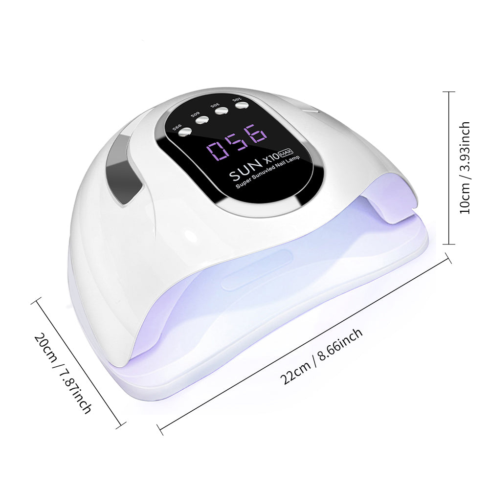 UV LED Nail Lamp, Nail Dryer For Gel Polish With 45Pcs Lamp Beads And Automatic Sensor 4 Timer Setting Professional Nail Art Tools