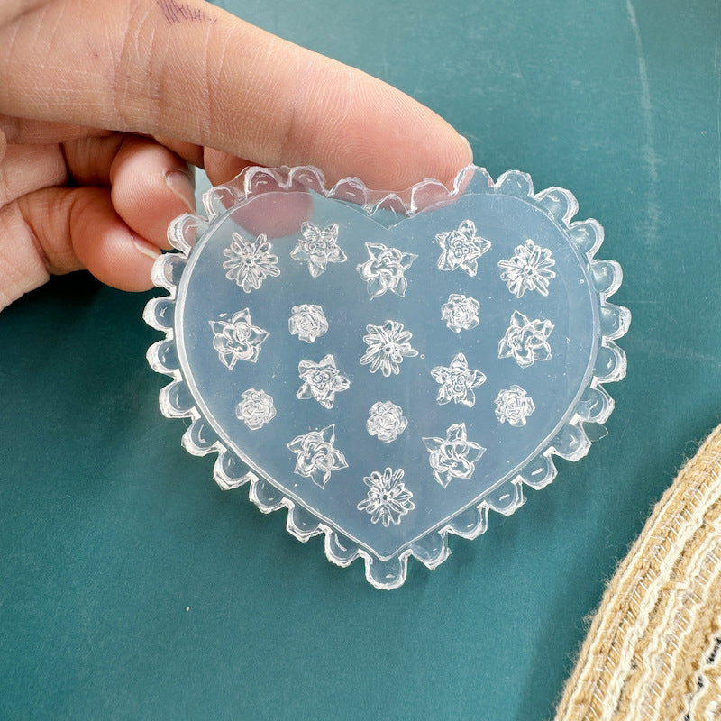 Silicone Non-whitening Flower Cartoon Manicure Mold