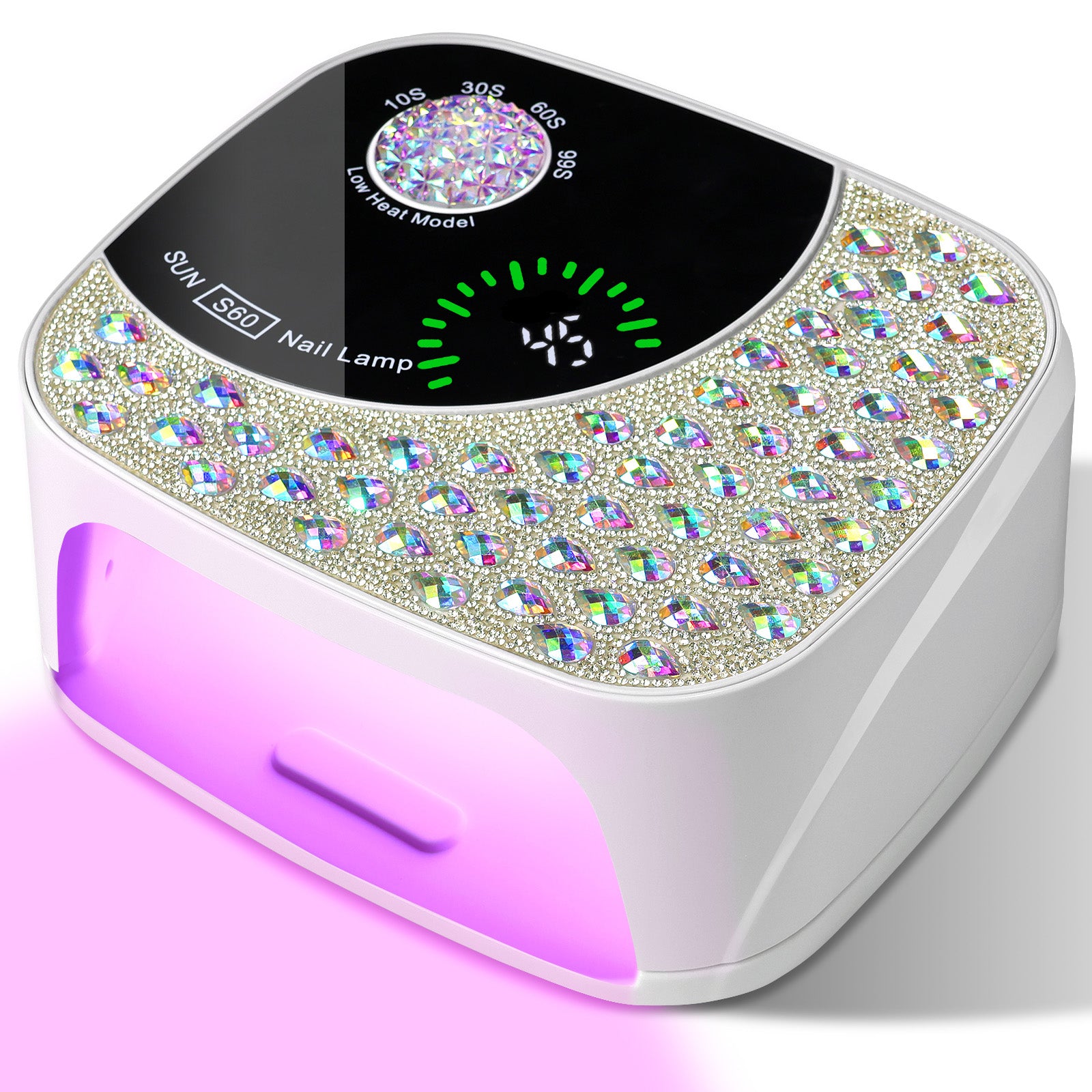 UVProfessional  LED Nail Lamp For Gel Nails, Cordless Nail Lamp Rechargeable Nail Dryer For Gel Polish, UV Curing Light With 4 Timer & Automatic Sensor, UV Light Lamp For Nail Art Salon At Home
