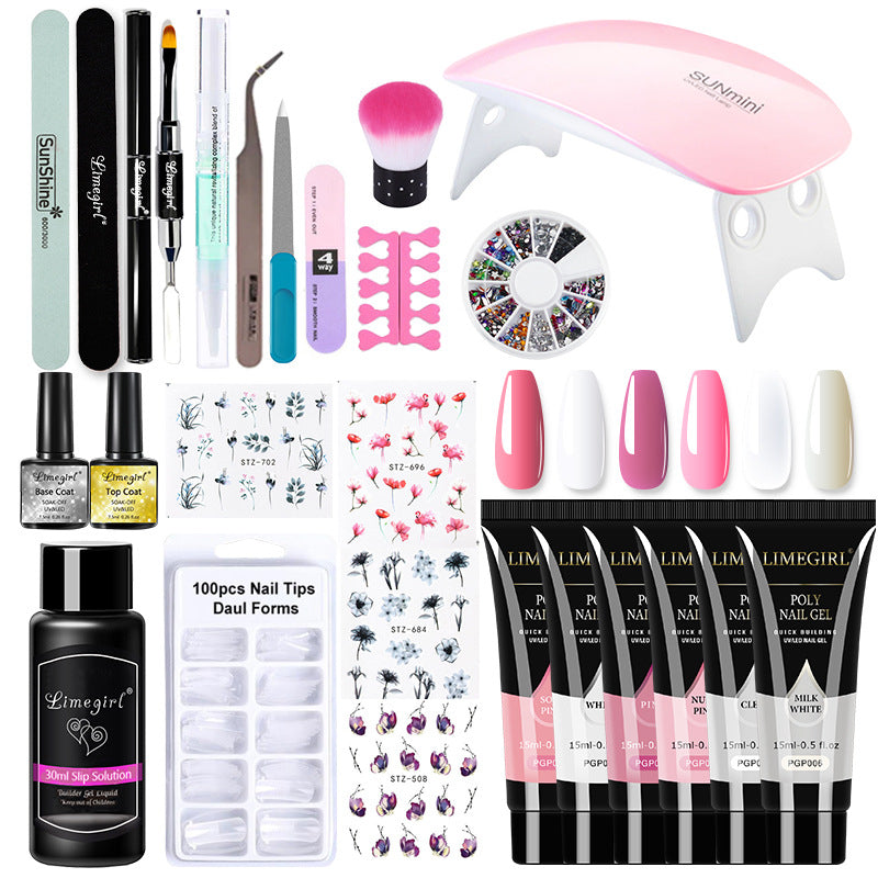 Crystal Extended Glue Suit Manicure Set Suit Tools