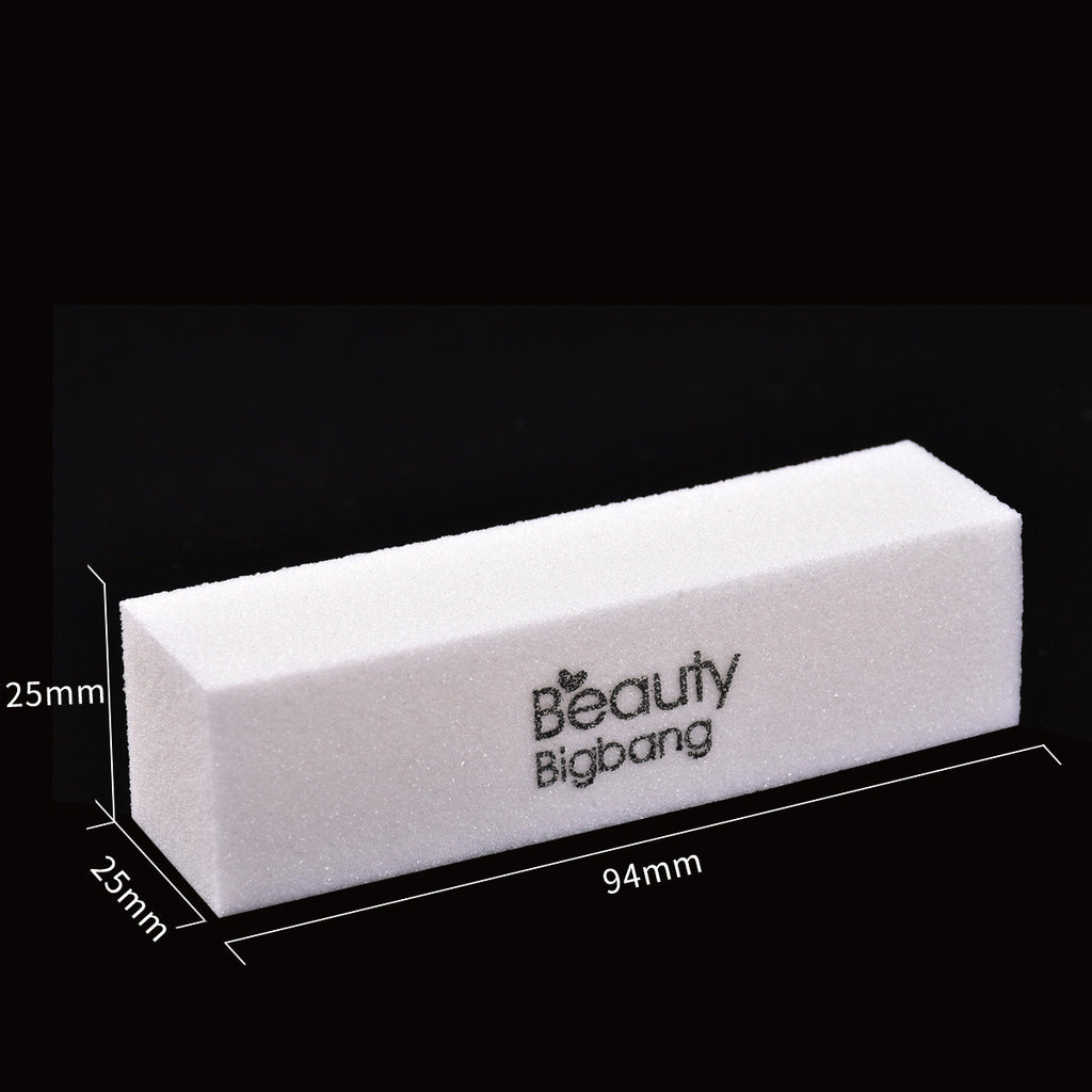 Manicure white tofu block polishing strips