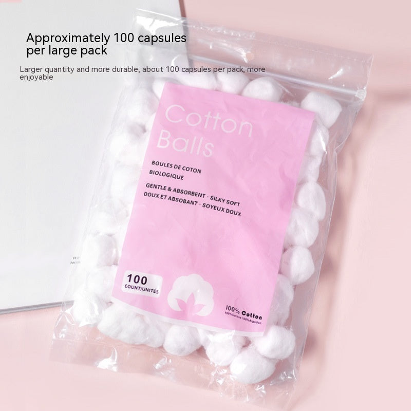Manicure Implement Cotton For Nail Removing Ball 100 Tablets