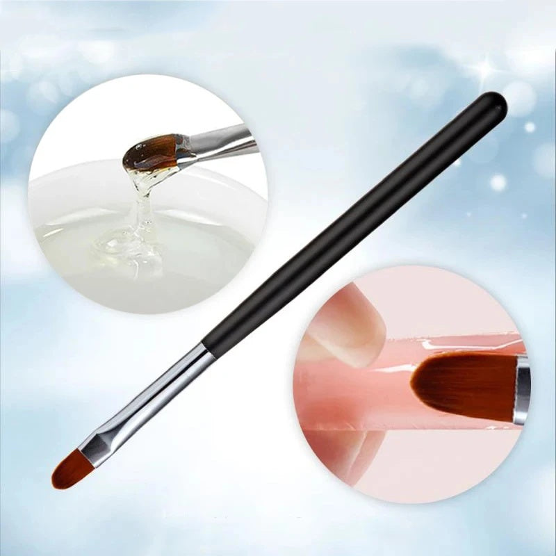 Multicolor Gradient Round Head Blending Pen Nail Brush