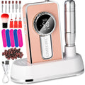 Electric 45000RPM Nail Drill Machine Rechargeable Portable Nail File Electric DIY Nail Drill Kit With Smart LCD Screen For Gel Nail Manicure And Pedicure Reflective Body Etc