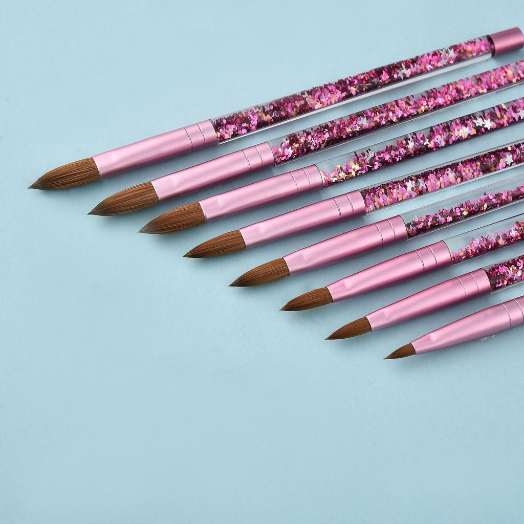 Fine Oiling Pink Mink Hair Nail Pen Nail Pen