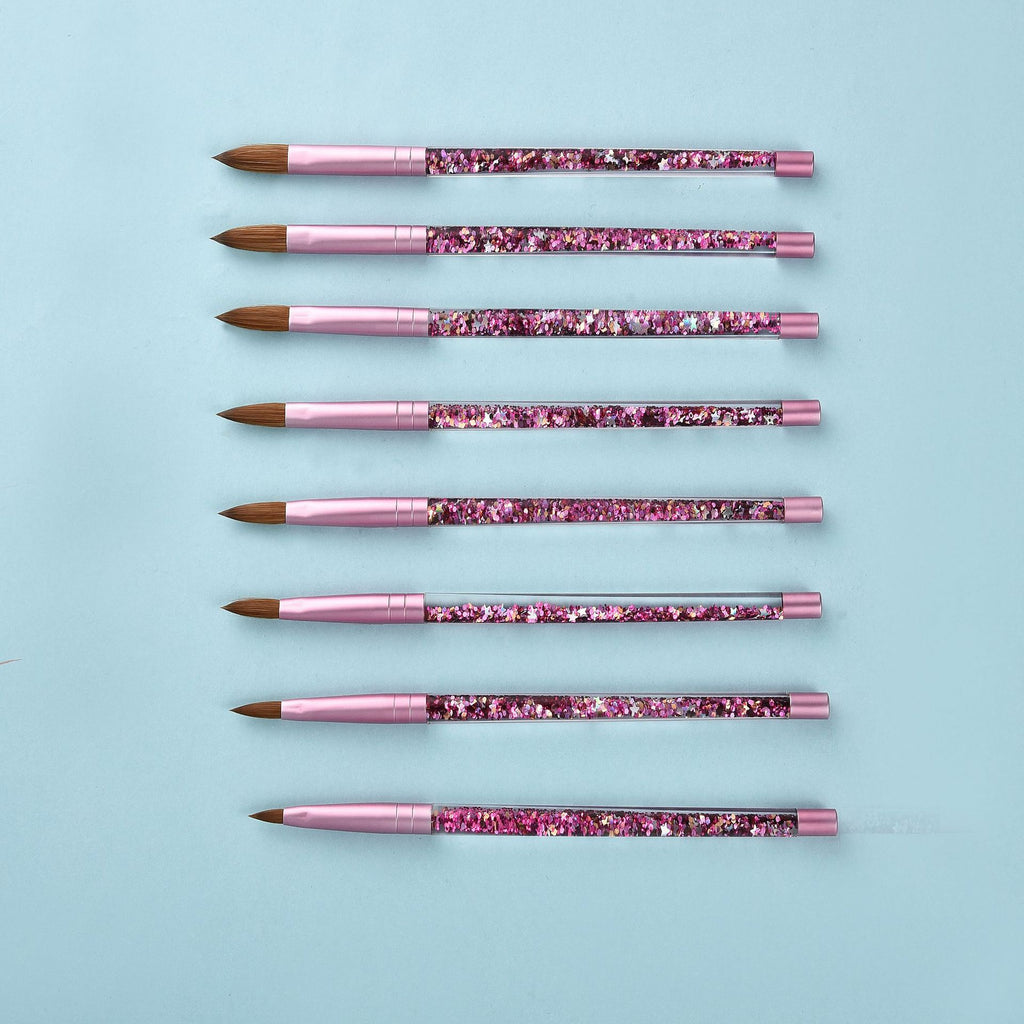 Fine Oiling Pink Mink Hair Nail Pen Nail Pen