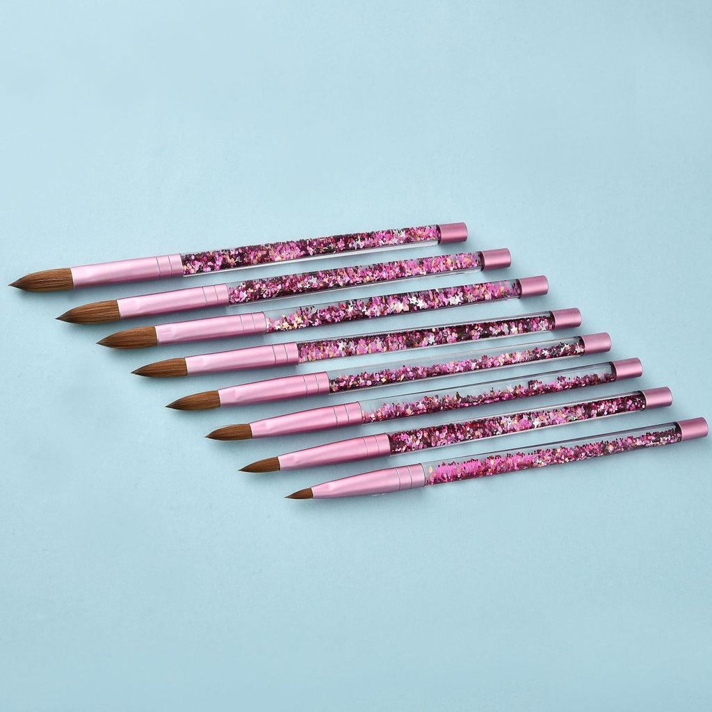 Fine Oiling Pink Mink Hair Nail Pen Nail Pen