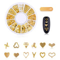 Manicure Jewelry Multi-Style Small Round Box Rivet Jewelry