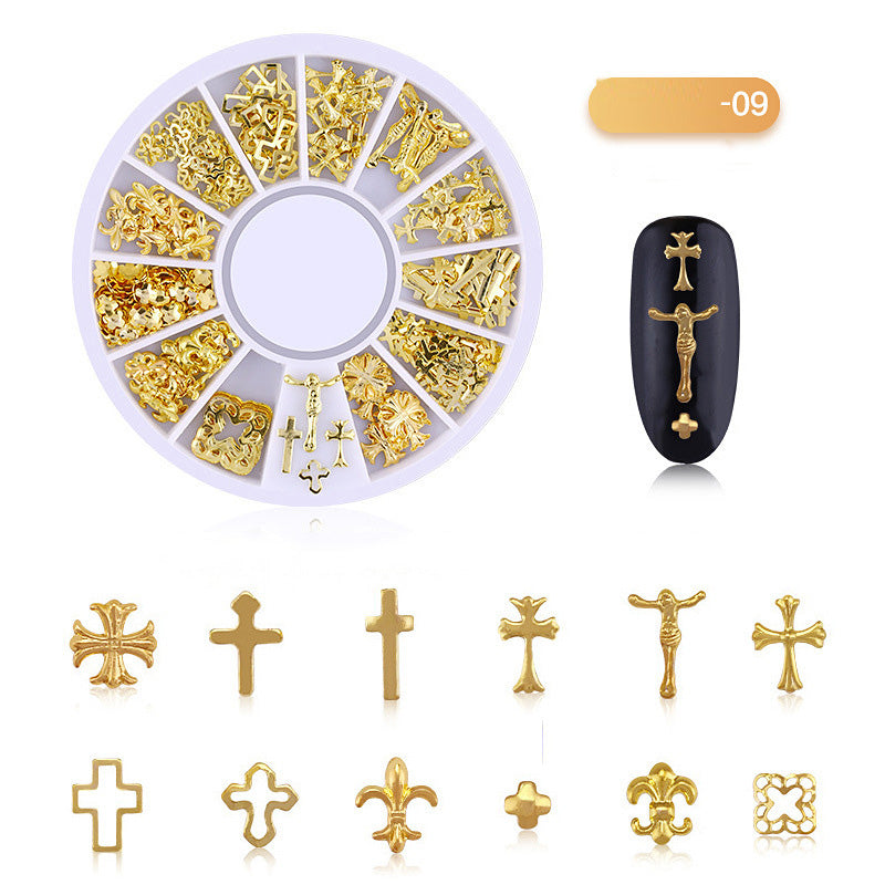 Manicure Jewelry Multi-Style Small Round Box Rivet Jewelry