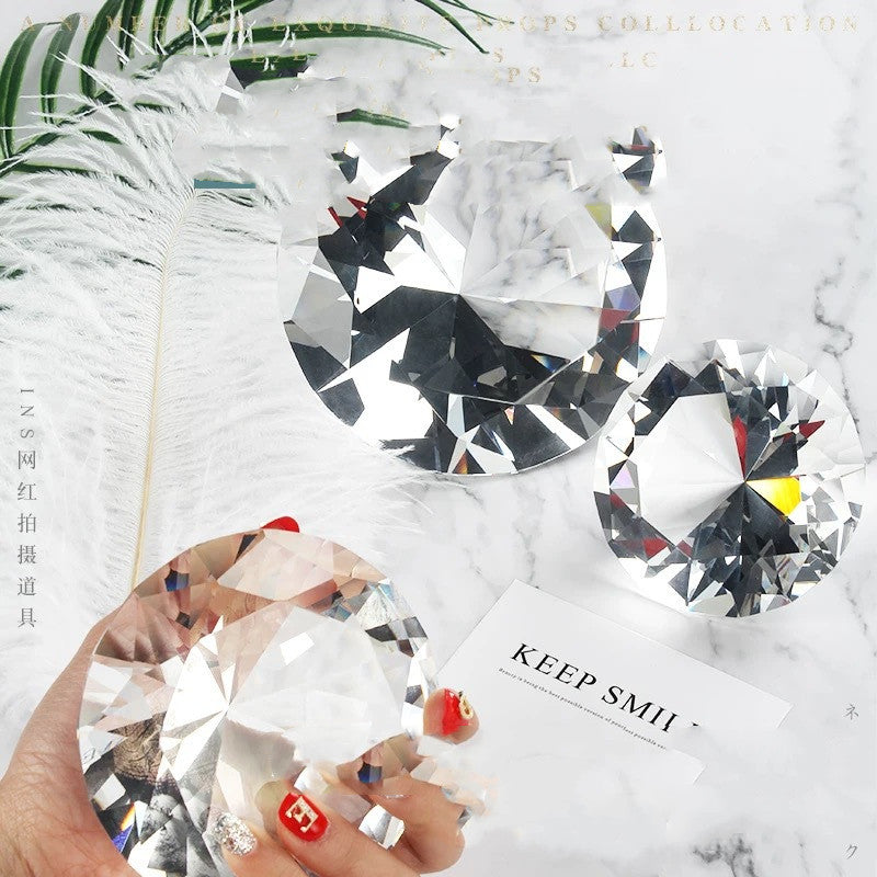 Nail Art Photo Big Diamond Manicure Photo Props Simulation Big Diamond