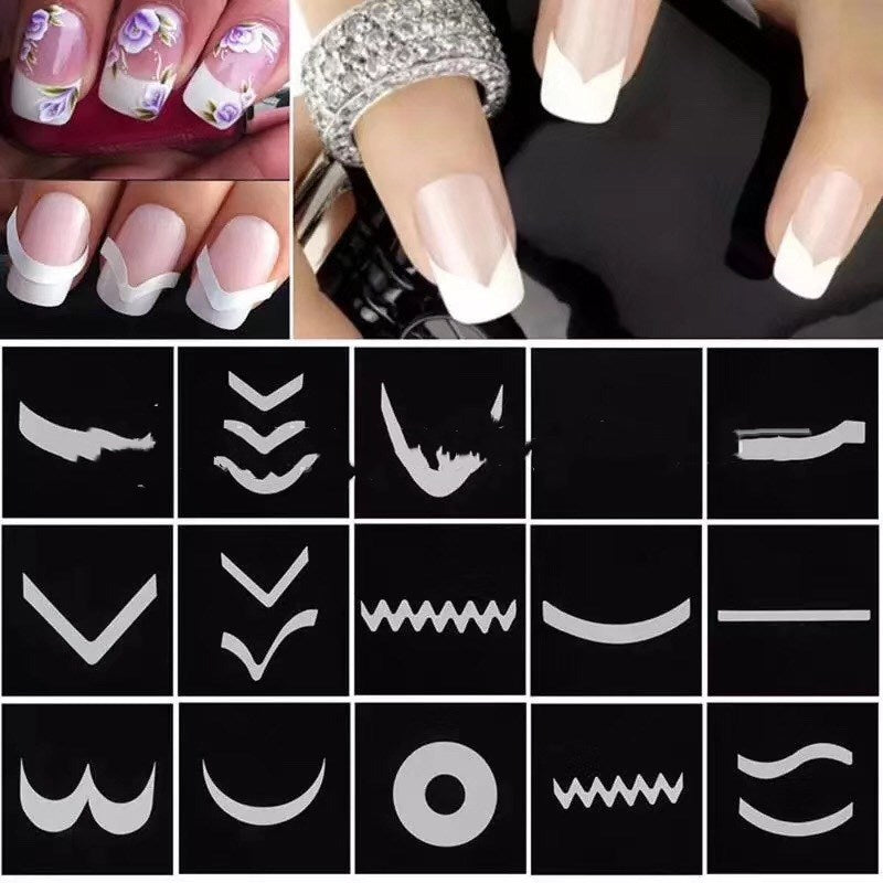 New Manicure French Stickers Smile Stickers
