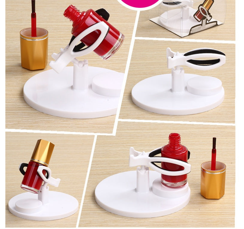 Gel-Bottle-Holder Display Nail-Varnish-Stand Tilt Easy Manicure Hand-Free Clip-Grip