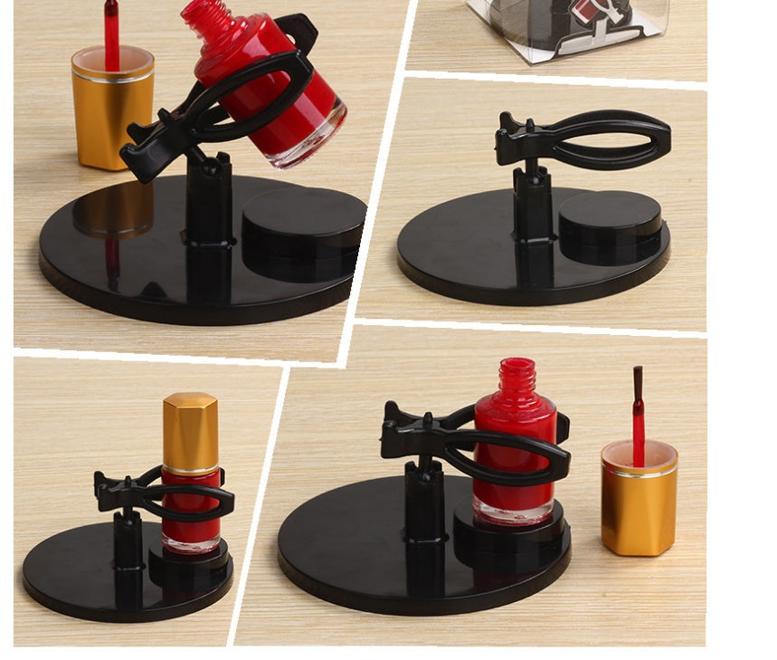 Gel-Bottle-Holder Display Nail-Varnish-Stand Tilt Easy Manicure Hand-Free Clip-Grip