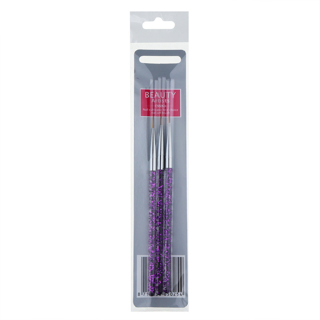 Acrylic Sequin Rod Draw Line Stroke Flower Brush Tool Painted Nail Pen