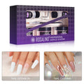 Rosalind Wholesale Oem Private Label Nail Art Acrylic Powder System Starter Kit Crystal Nail Powder Set For Nail Extension