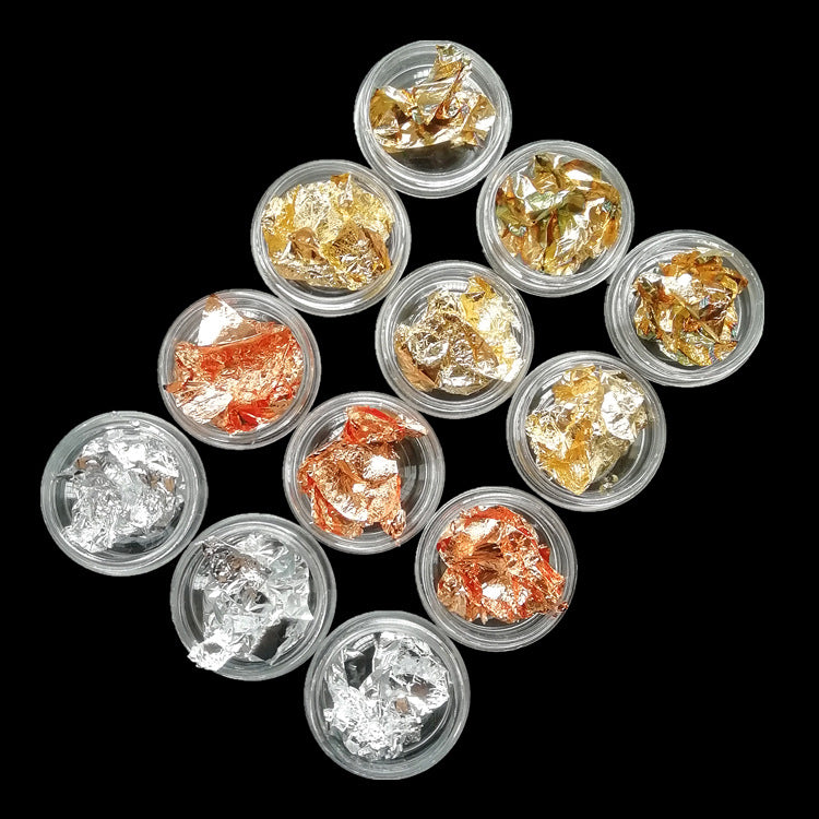 Nail Art Accessories Nail Tin Foil Hand Holding Foil Gold And Silver Foil Tin Foil Ultra-Thin Color Foil Sticker