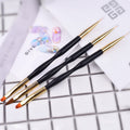 Factory Direct Sale Nail Pen Dual-Use Drawing Pen Manicure Tool Makeup Brush Drawing Flower Pen Drawing Pen Nail Color Drawing Pen