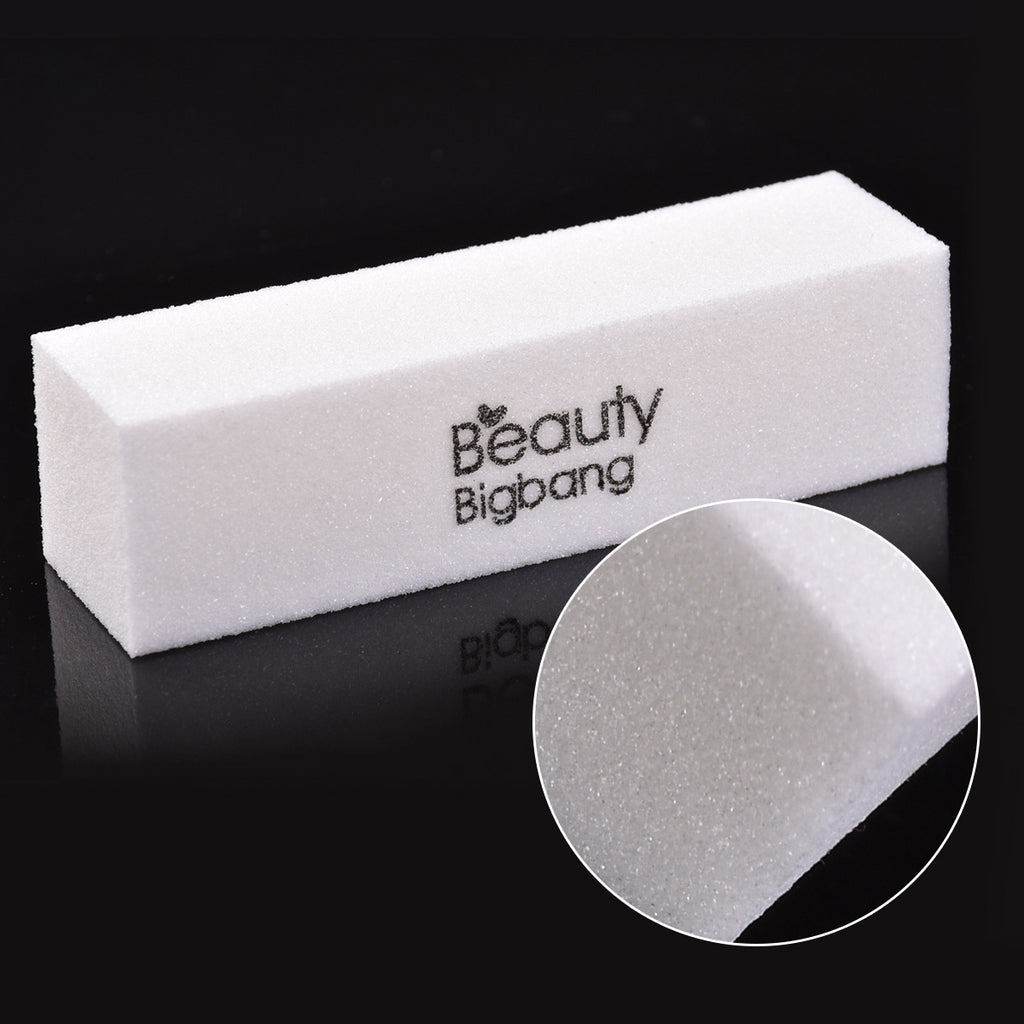 Manicure white tofu block polishing strips