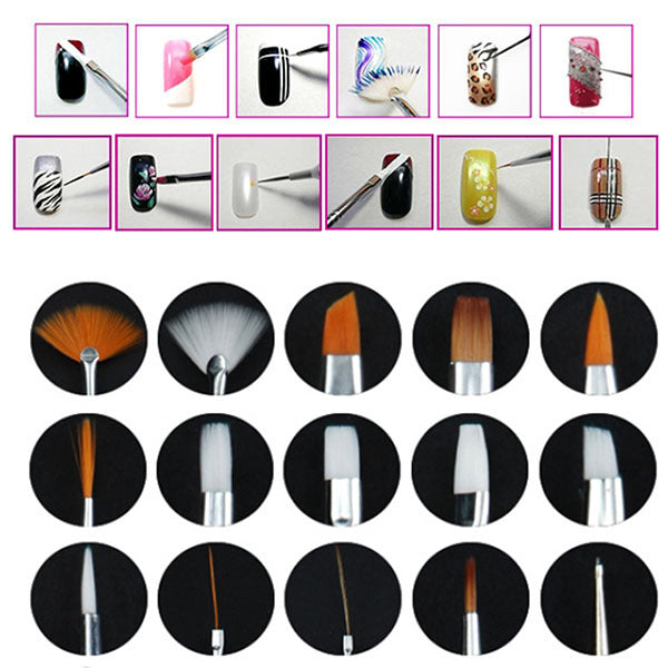 Manicure Brush Manicure Set Light Powder Rod 20 Pen Makeup Brush Set Diamond Pen