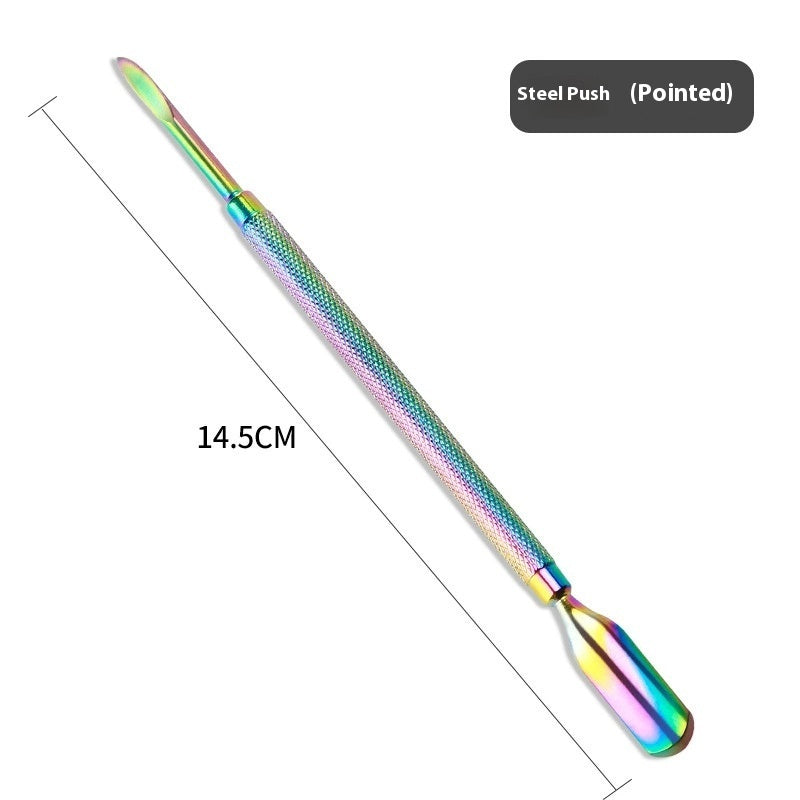 Stainless Steel Manicure Double-headed Small Steel Push