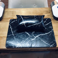 Artificial leather manicure table mat set