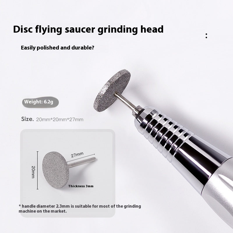 Manicure Implement Flying Saucer Plate Grinding Head Modified Square