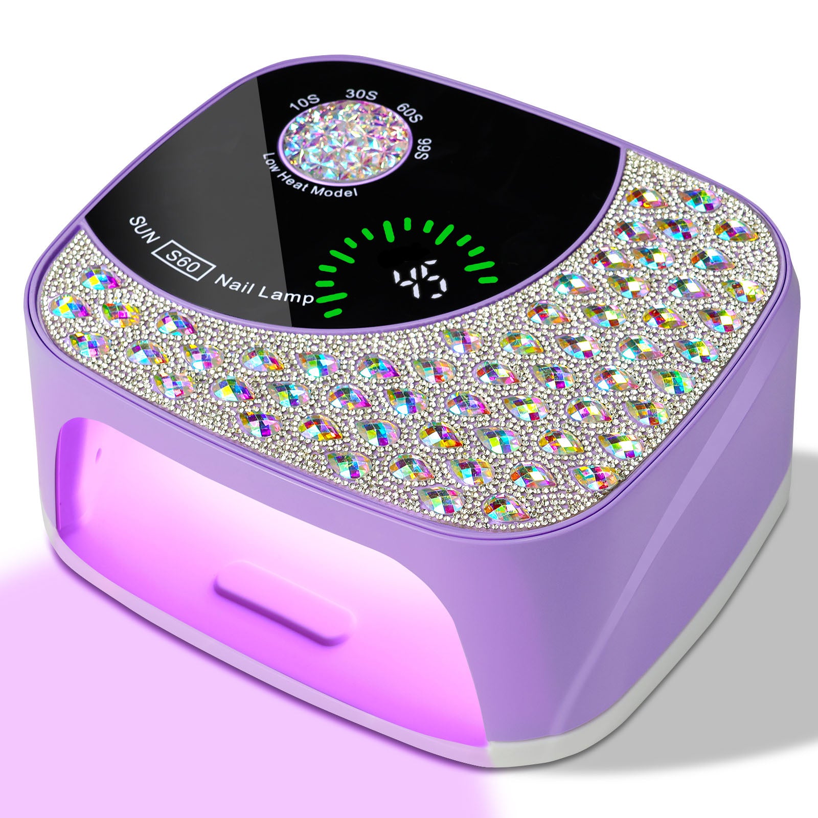 UVProfessional  LED Nail Lamp For Gel Nails, Cordless Nail Lamp Rechargeable Nail Dryer For Gel Polish, UV Curing Light With 4 Timer & Automatic Sensor, UV Light Lamp For Nail Art Salon At Home