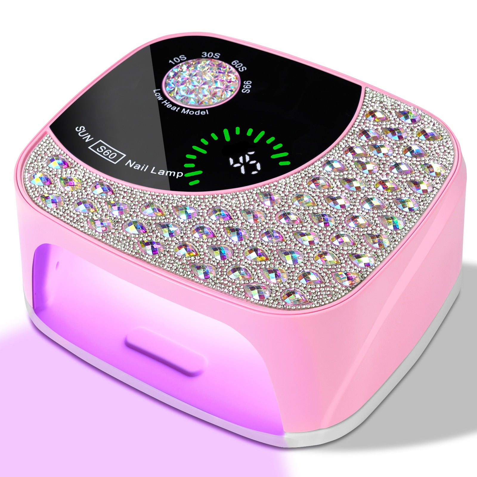 UVProfessional  LED Nail Lamp For Gel Nails, Cordless Nail Lamp Rechargeable Nail Dryer For Gel Polish, UV Curing Light With 4 Timer & Automatic Sensor, UV Light Lamp For Nail Art Salon At Home