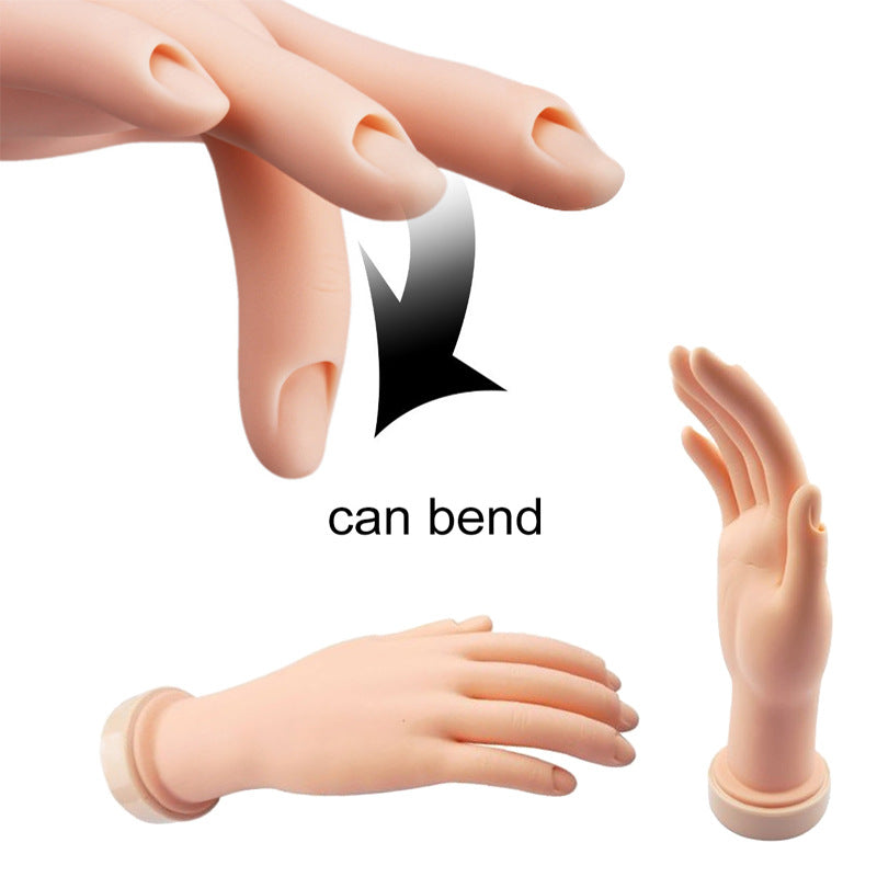 Manicure Tools To Practice Hand Prosthesis Can Be Bent Positioning