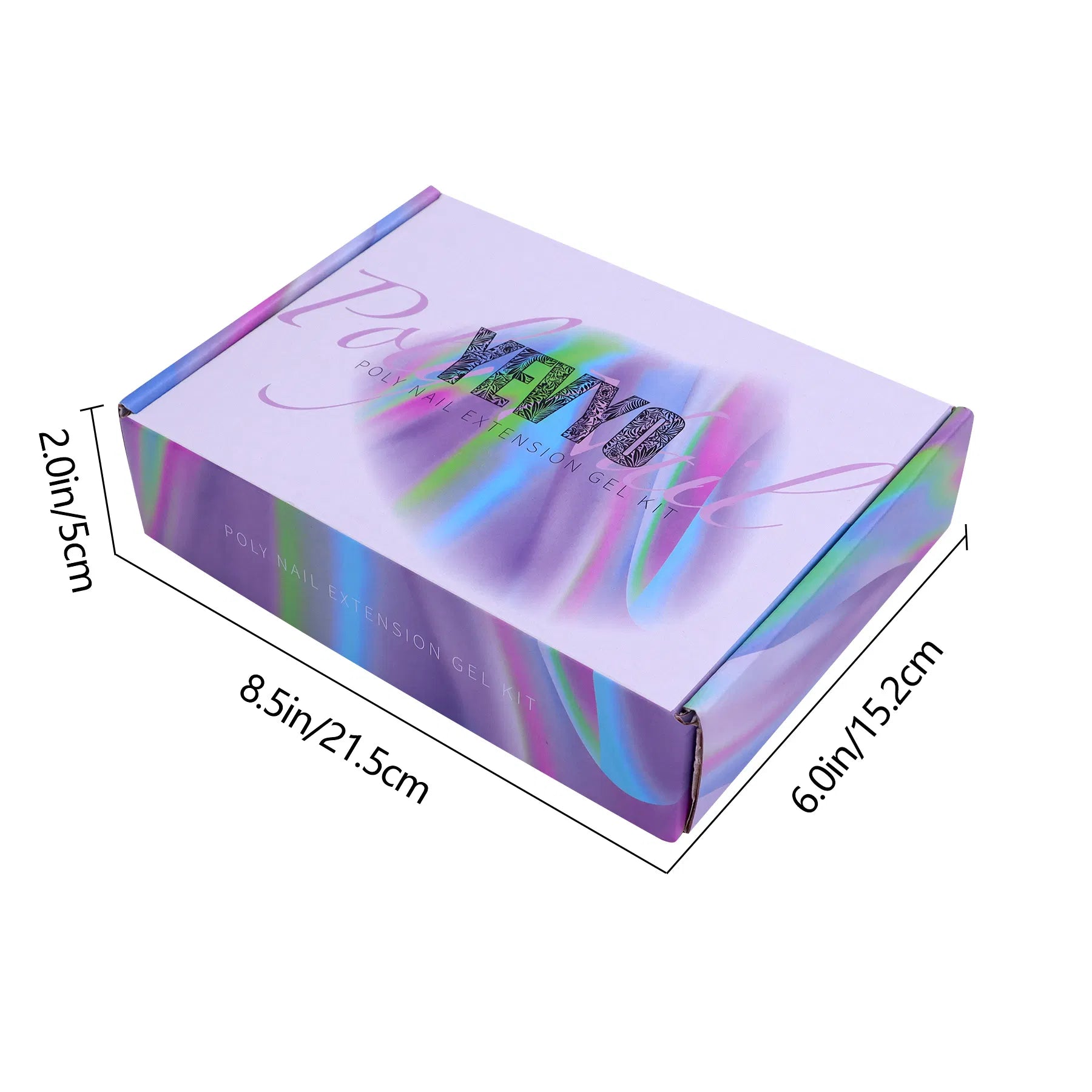 6 PCS Polygel Nail Kit With UV Nail Lamp, Slip Solution, Top Base Coat, Builder Nails Art Tools For Beginners