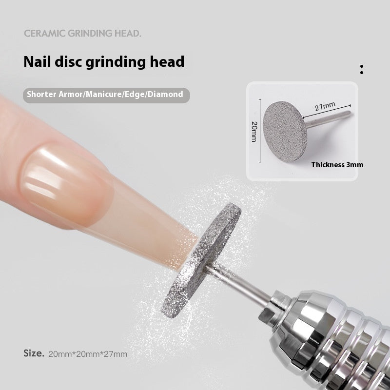 Manicure Implement Flying Saucer Plate Grinding Head Modified Square