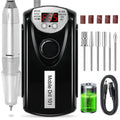 Professional Nail Drill, 35000 RPM Electric Mobile Drill For Acrylic Nails, Rechargeable Electric Nail File Machine Kit For Home Use, Salon Quality, Portable & Low Noise.