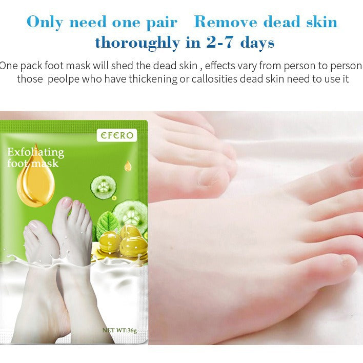 New Exfoliating Foot Mask Foot SPA Pedicure Socks Removing Dead Skin Whitening Heels Feet Peeling Anti Cracked Foot Skin Care