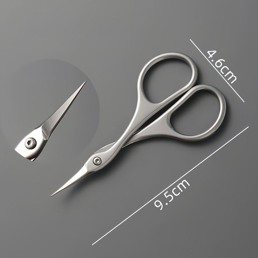 Nail Scissor Small Scissors For Nails, Cuticles, Beard, Eyebrows, Sharp Curved Toenails, Stainless Steel, Manicure And Pedicure Grooming Scissors For Men & Women Beauty Scissor.