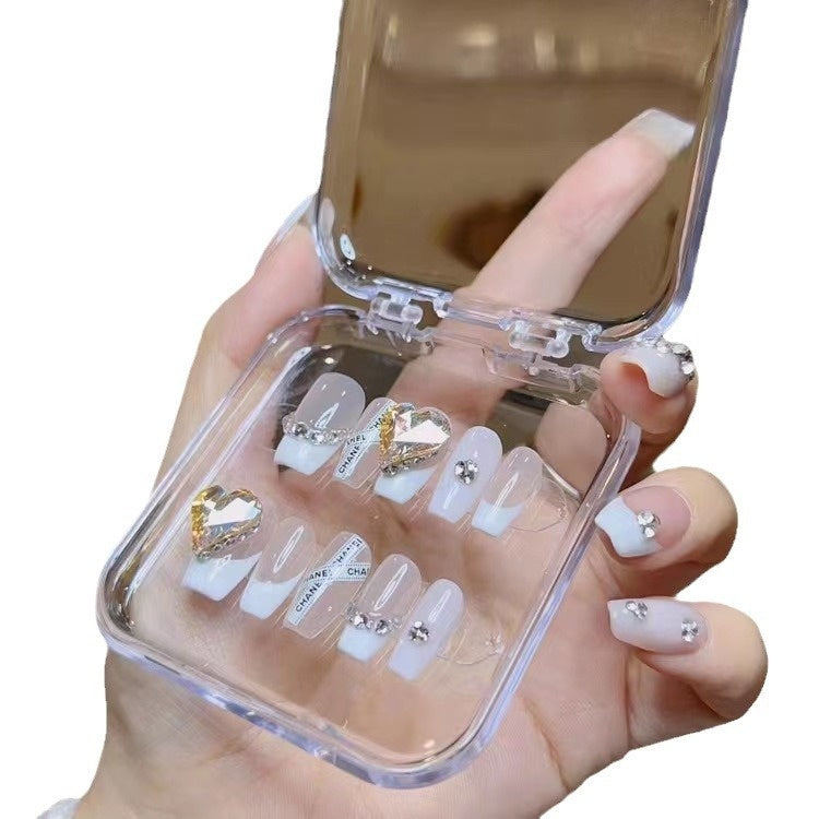 Handmade Wear Nail Finished Dustproof Display Box Pp Material Cover Internet Celebrity Manicure