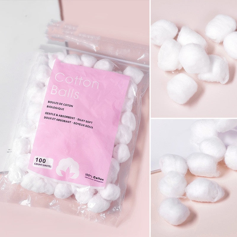 Manicure Implement Cotton For Nail Removing Ball 100 Tablets