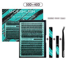 Individual Clusters Of Natural Black False Eyelashes Non-Adhesive Eyelashes Large Capacity Eyelashes