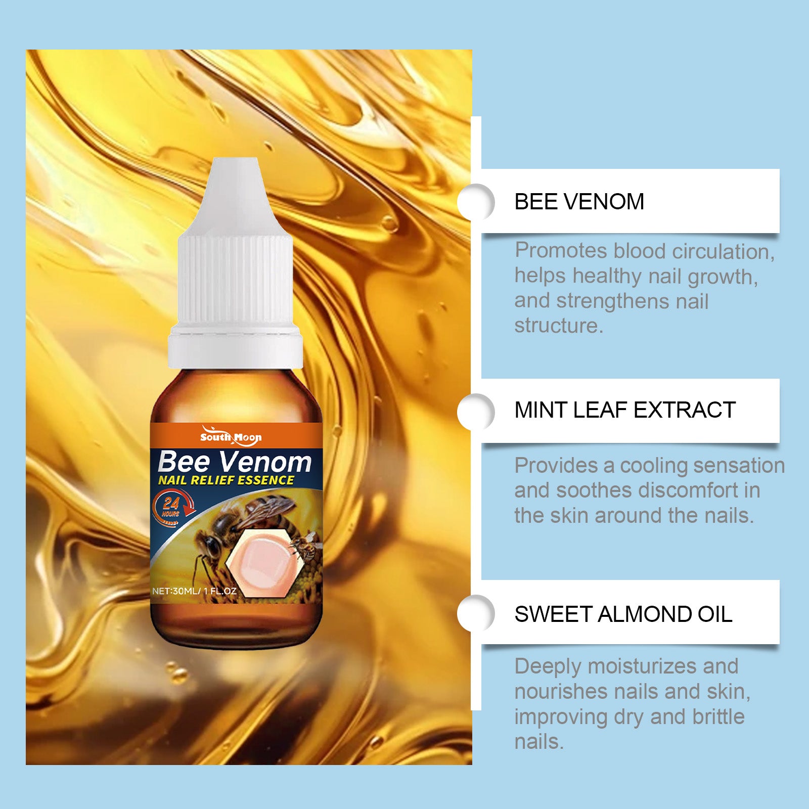 South Moon Nail Repair Spray Moisturizes And Protects Nails, Toes And Fingertips