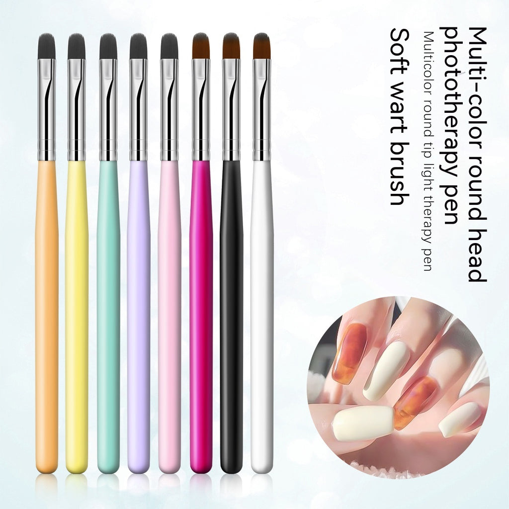 Multicolor Gradient Round Head Blending Pen Nail Brush