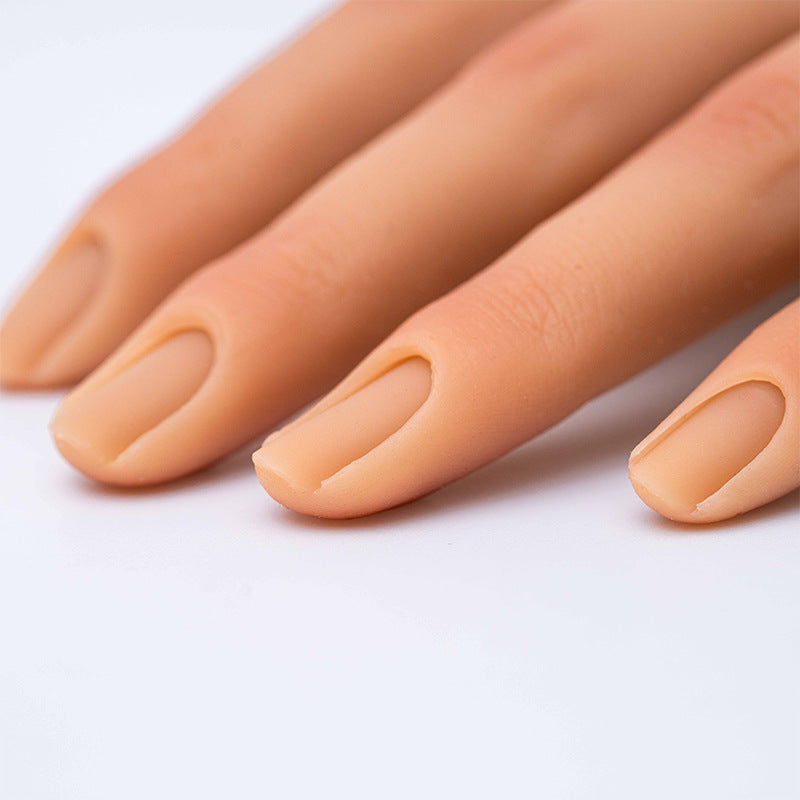 Manicure Practice Silica Gel Practice Prosthetic Hand Props Model