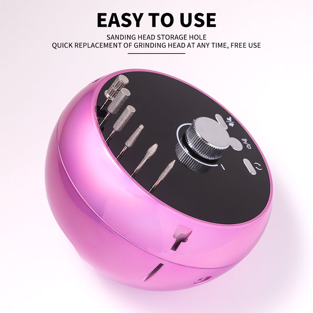 45000RPM Professional Electric Nail Drill Manicure Machine Low Noise Nails Sander Set Portable Nail Drill Tools, Used For Sanding And Polishing, Suitable For Use In Both Home And Salon Settings.