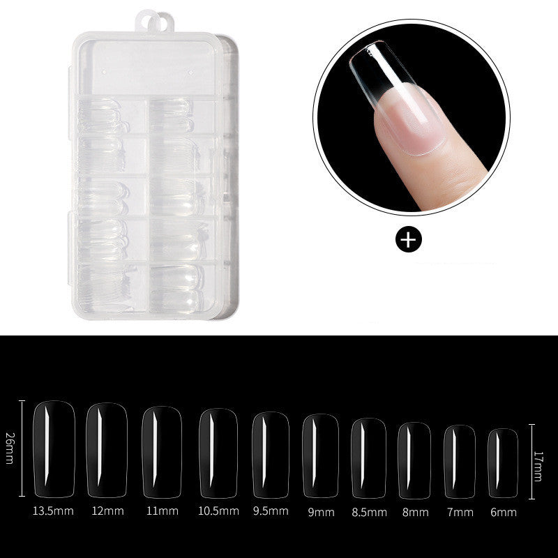 100 Pieces Of Nails In A Box Full And Half Stickers Long And Short Models