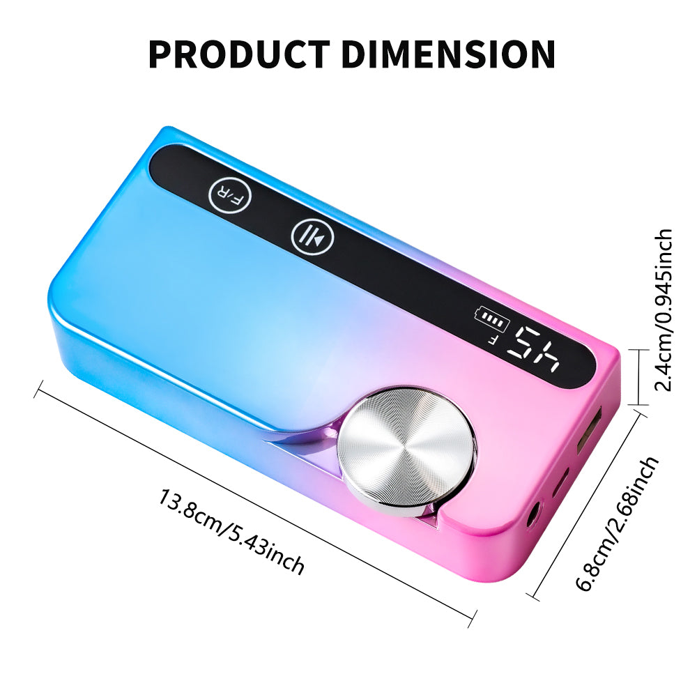 Professional Electric Nail Drill, 45000 RPM Cordless E-File Machine, With 12 Bits, Sanding Bands, LCD Display Electric Nail File For Acrylic Gel Nails