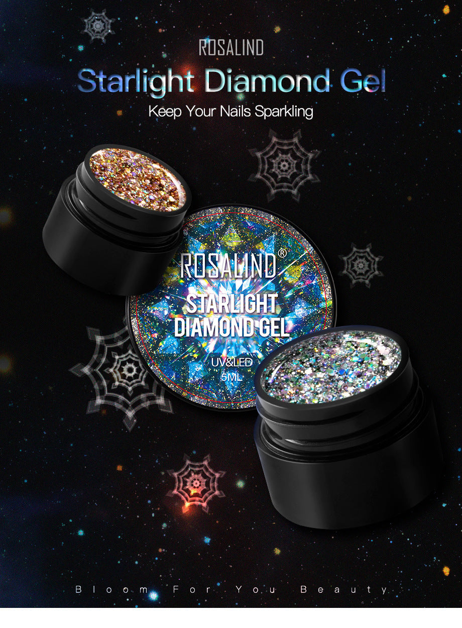 Diamond Glue 5ML Gel Nail Polish Seven-color Sequins UV Glue