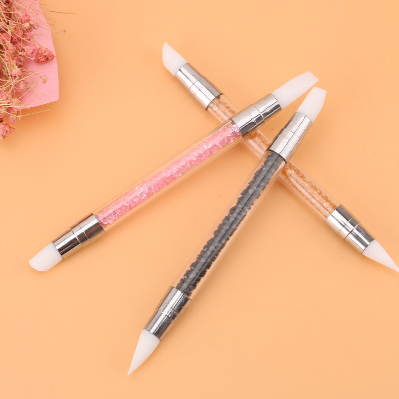 Silicone Pen With Drill Manicure Implement