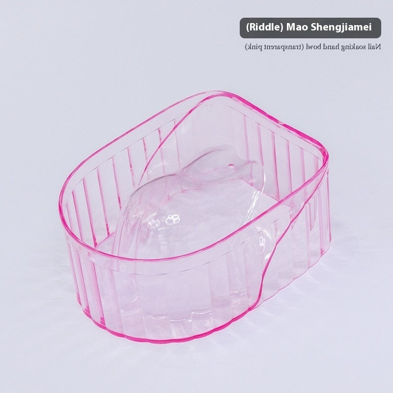 Simple Transparent Manicure Bowl For Nail Polishing